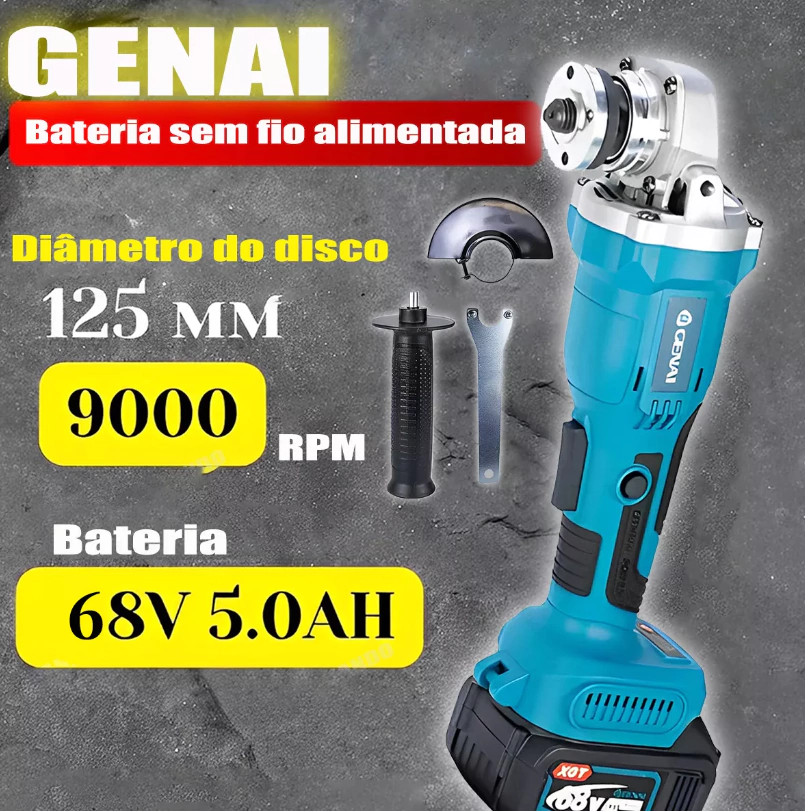 Kit Furadeira 4 em 1 GENAI 68V